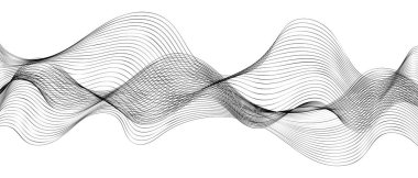 soyut dalga çizgileri modern vektör arkaplanı