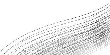 Kavisli çizgileri olan soyut bir arkaplan. Dalgalı geometrik tasarım. 3d illüstrasyon