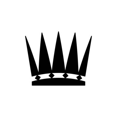 Taç simgesi beyaz arka plan üzerinde
