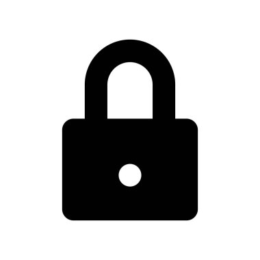 asma kilit vektör düz simgesi