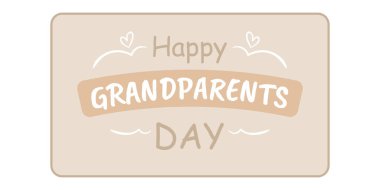 Mutlu büyükanne ve büyükbabalar günü kartpostalları