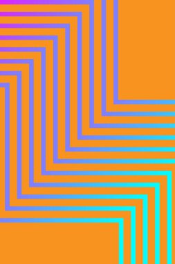 abstract 3d illustration with lines. geometrical linear background