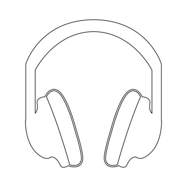 Kulaklık ikonu. vektör illüstrasyonu