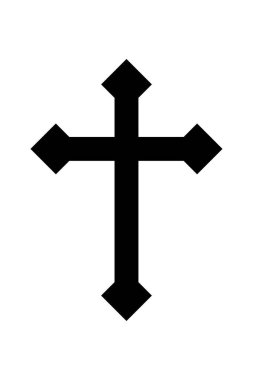 Bir çapraz simgenin vektör illüstrasyonu