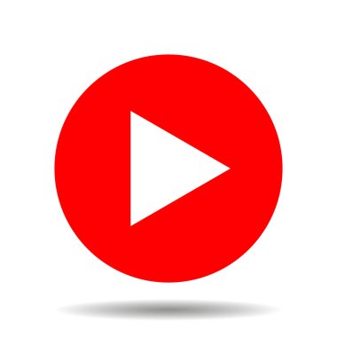  çalma düğmesi beyaz arkaplanda izole edildi