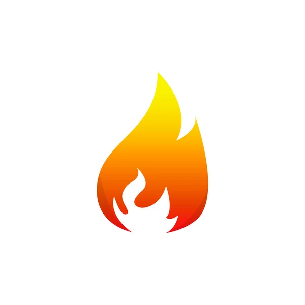 Flamme Logo Design Vektor Vorlage — Stockvektor