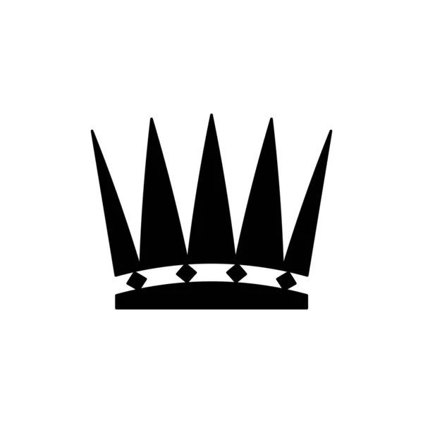 Krone Symbol Auf Weißem Hintergrund — Stockvektor