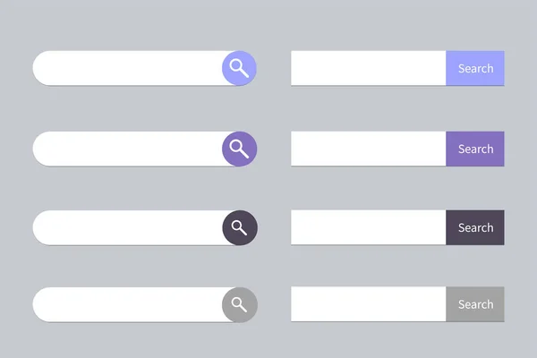Farklı Web Düğmeleri Pankartlar Bilgi Metin Setleri Arama Çubukları — Stok Vektör