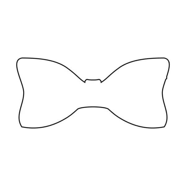 Bow Tie Vector Icon Cartoon Illustration White Background — Stock Vector