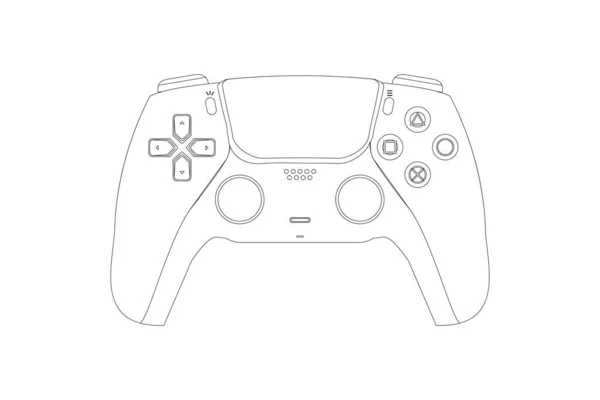 Gamepad Vector Icon Illustration Design — Stock Vector