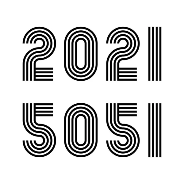 Kreativní Ikona Banner Nebo Prvek Pro Tvůj Design 2021 Zrcadlovým — Stockový vektor