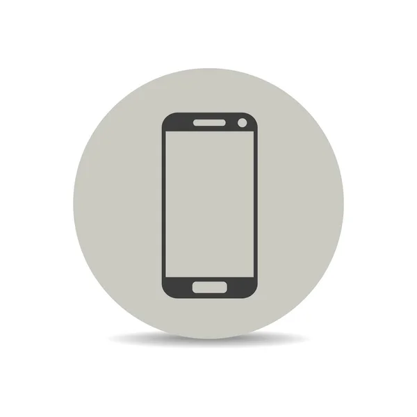 Teléfono Móvil Icono Vector — Vector de stock