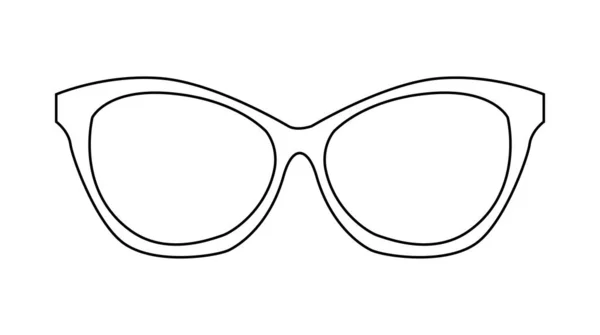 Solglasögon Vektor Ikon Illustration Isolerad Vit Bakgrund — Stock vektor