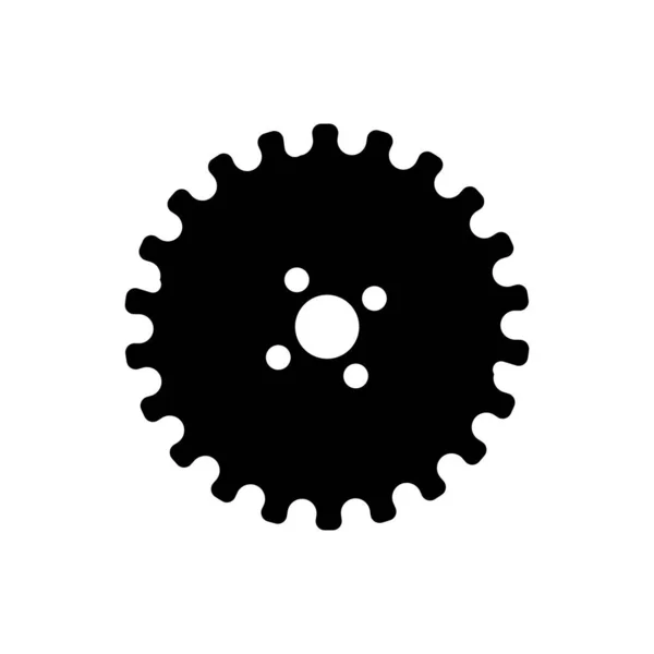 Cog Hjul Vektor Logotyp Design Redskap Koncept Emblem Isolerad Vit — Stock vektor