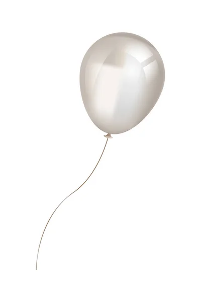 Ballon Volant Sur Fond Blanc — Image vectorielle