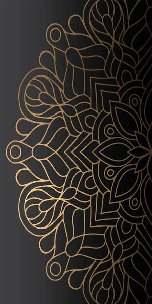Magnifique Mandala Ornemental Luxe Fond Conception — Image vectorielle