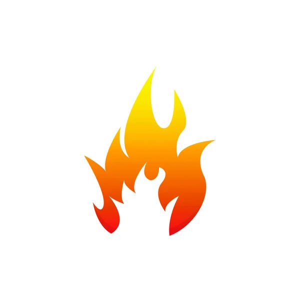 Flamme Logo Design Vektor Vorlage — Stockvektor