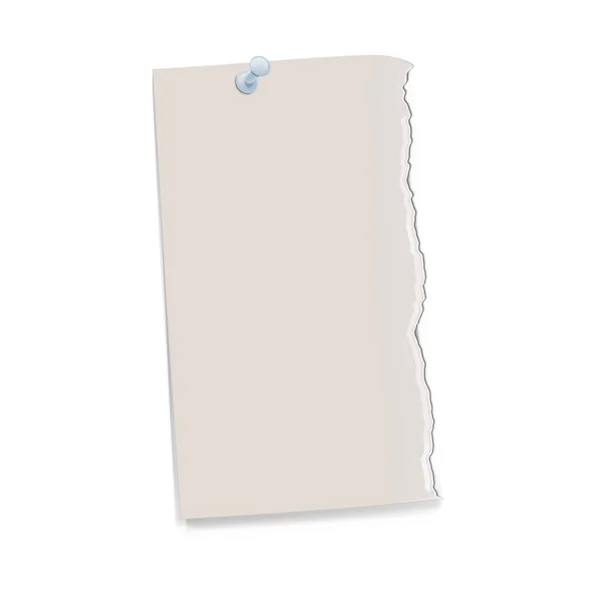 Adesivo Carta Con Ombra Sfondo Bianco — Vettoriale Stock