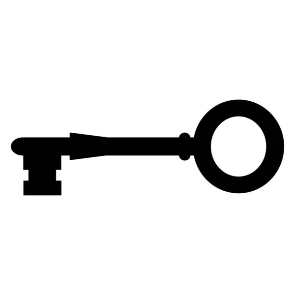 Key Icon Vector Illustration White Background — Διανυσματικό Αρχείο