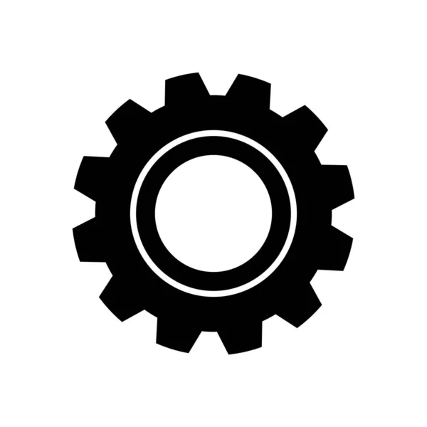 Cog Hjul Vektor Logotyp Design Redskap Koncept Emblem Isolerad Vit — Stock vektor