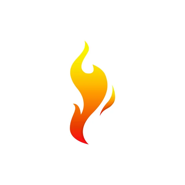 Flamme Logo Design Vektor Vorlage — Stockvektor