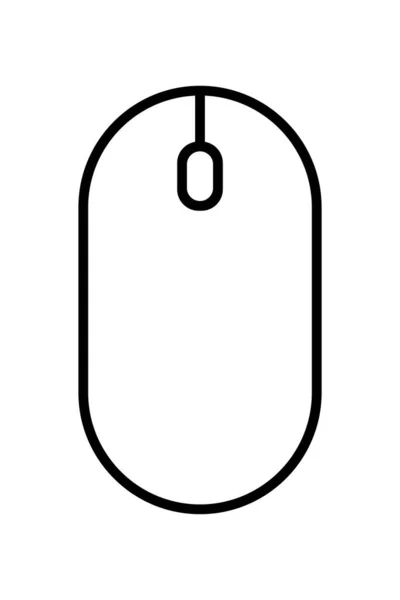 Maussymbol Einfaches Thin Line Symbol Lineares Piktogramm Cursor Zeiger Vektor — Stockvektor