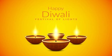 Mutlu diwali festivali için arka plan çizimi