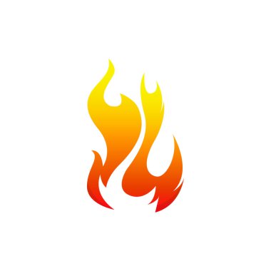 alev logosu tasarım vektör şablonu