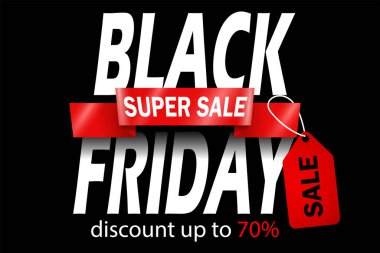 Kara Cuma bayrağı, vektör illüstrasyonu