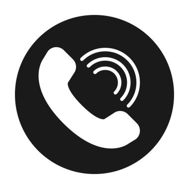 Çağrı merkezi sembolü renk vektörü simgesi