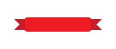 kırmızı kurdele beyaz arkaplanda izole edildi