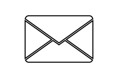  zarf simgesi vektör illüstrasyonu