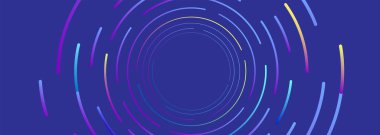 Renkli neon daireli soyut arkaplan