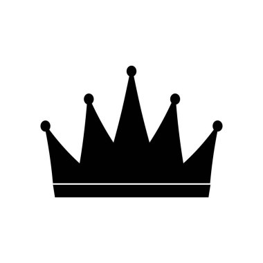  Taç simgesi beyaz arka plan üzerinde