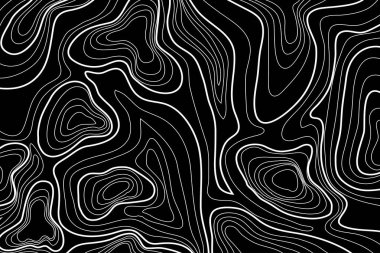 Kavisli çizgileri olan soyut bir arkaplan. Dalgalı geometrik tasarım. 3d illüstrasyon
