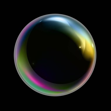 soyut şeffaf baloncuk, vektör çizimi