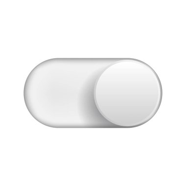 Düğmeye bas. Materyal tasarım düğmesi Vektör illüstrasyonuName