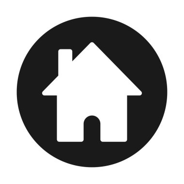 Soyut olarak izole edilmiş emlak simgesi