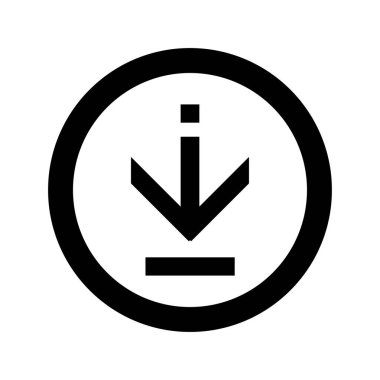 Beyaz üzerine ok işareti vektör illüstrasyonu