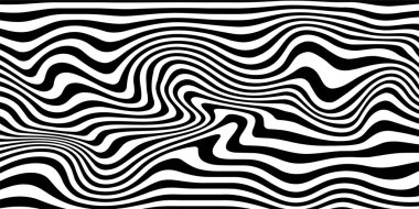 Kavisli çizgileri olan soyut bir arkaplan. Dalgalı geometrik tasarım. 3d illüstrasyon