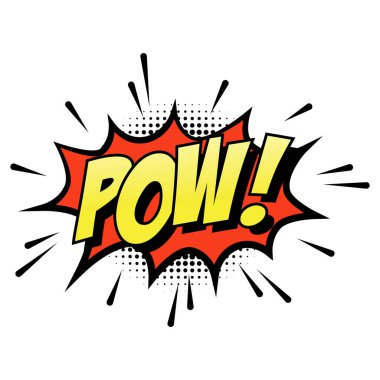 Çizgi roman konuşma baloncuğu pop sanat tarzı vektör çizimi tasarımı