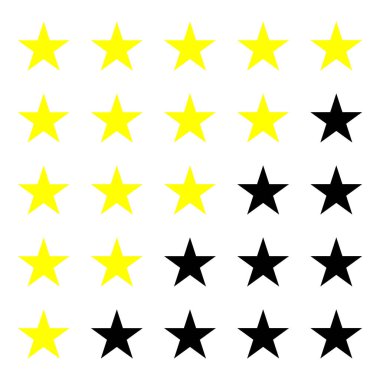 yıldız simgesi, vektör çizimi