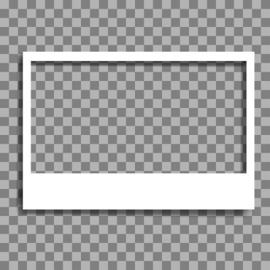 boş beyaz çerçeve vektör çizimi