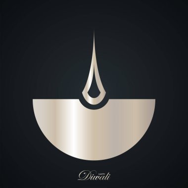 Mutlu Diwali lüks tebrik kartları. Hindistan ışık festivali tatil davetiye şablonu koleksiyonu. Vektör illüstrasyonu