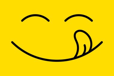 emoji yüz ifadesi vektör simgesi.