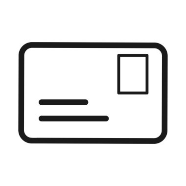 Kimlik Kart Simgesi - Kimlik Profili Vektörü illüstrasyonlu Kullanıcı