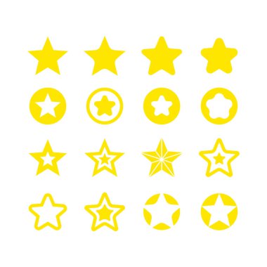 yıldız simgesi, vektör çizimi