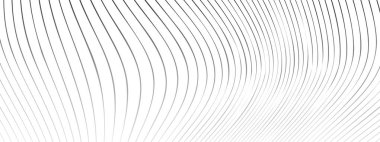 Kavisli çizgileri olan soyut bir arkaplan. Dalgalı geometrik tasarım. 3d illüstrasyon