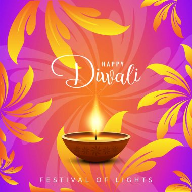 Mutlu diwali festivali için arka plan çizimi