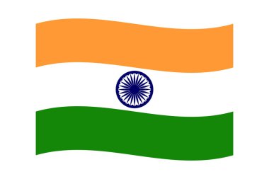 Hint Ulusal Bayrağı vektör simgesi. Resim beyaz arkaplanda izole edildi.